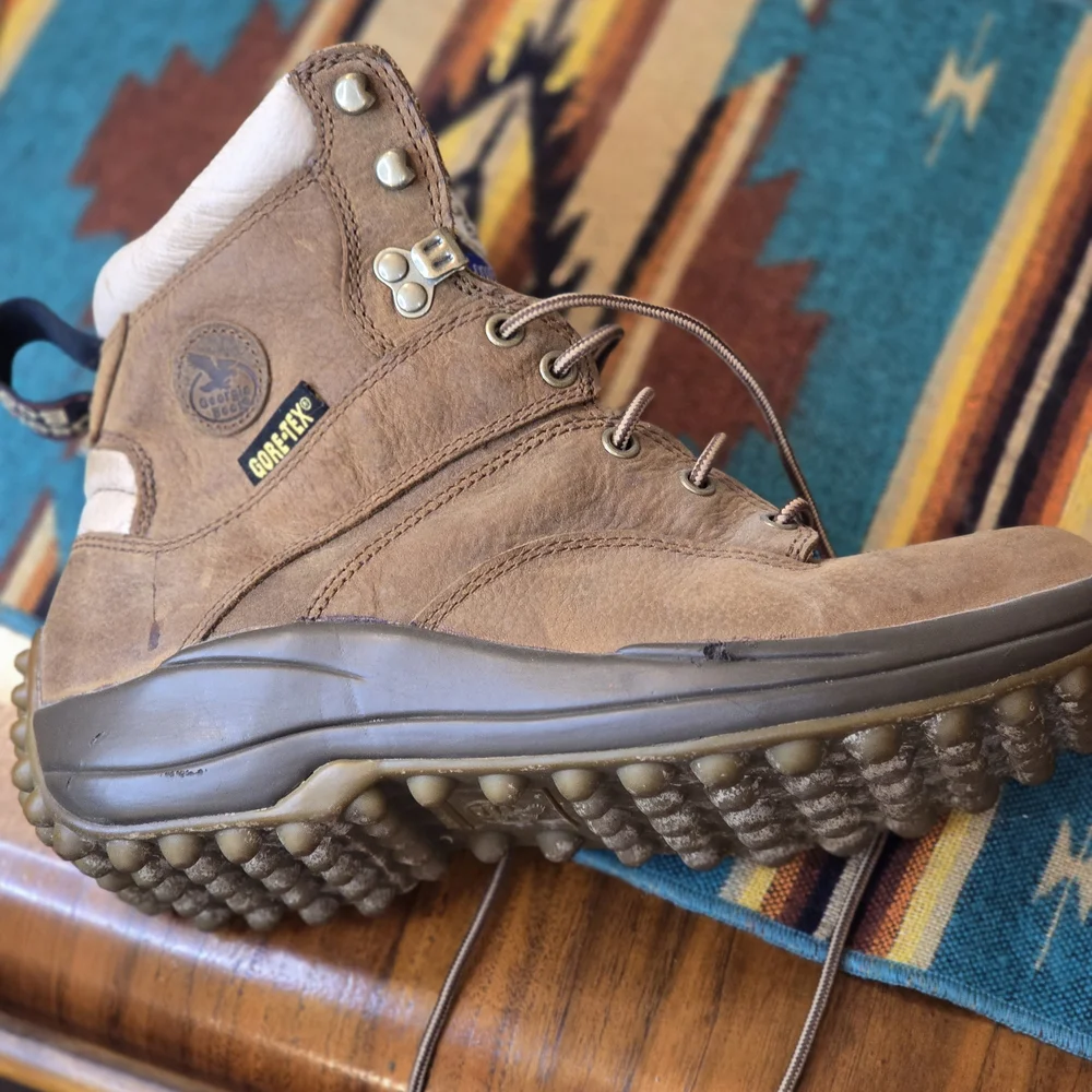 Georgia Boot Tan Leather Lace-Up Boots - Picture 9 of 11